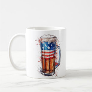 愛国的なビールマグ コーヒーマグカップ
