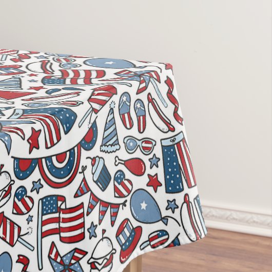 愛国的なピクニックパターン テーブルクロス (インサイチュ)