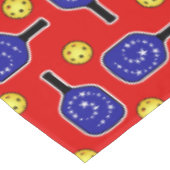 愛国的なピックボール赤白青アメリカ国旗 テーブルクロス (アングル)