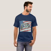 愛国的なファーストレスポンダー Tシャツ (正面フル)