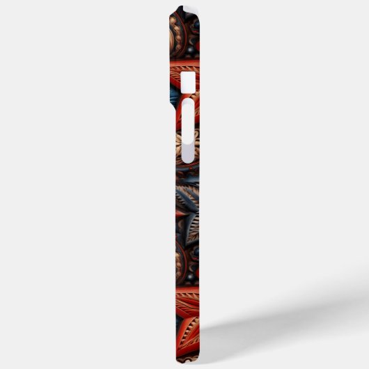 愛国的なフェイク革 Case-Mate iPhoneケース (裏面 / 左)