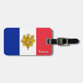 愛国的なフランスの荷物タグフランスの、国旗 ラゲッジタグ (正面横)