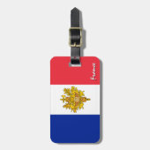 愛国的なフランスの荷物タグフランスの、国旗 ラゲッジタグ (正面縦)