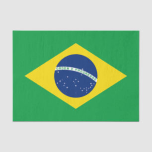 愛国的なブラジル国旗のティッシュペーパー 薄葉紙