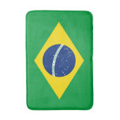 愛国的なブラジル国旗 バスマット (正面縦)