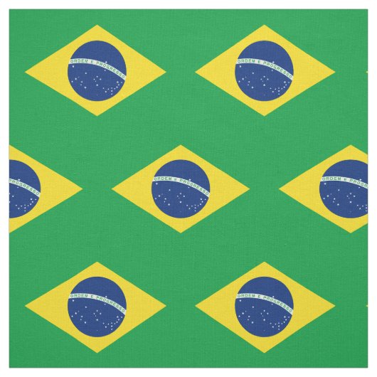 愛国的なブラジル国旗 ファブリック (見本)