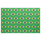 愛国的なブラジル国旗 ファブリック (ファットクウォーター)