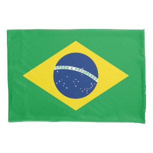 愛国的なブラジル国旗 枕カバー