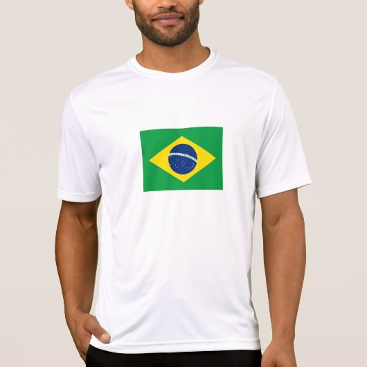 愛国的なブラジル国旗 Tシャツ (正面)