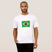 愛国的なブラジル国旗 Tシャツ (正面フル)