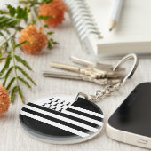 愛国的なブリタニー国旗のキーチェーン キーホルダー (正面右)