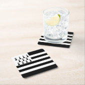 愛国的なブリタニー国旗 スクエアペーパーコースター (インサイチュ)