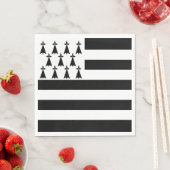 愛国的なブリタニー国旗 スタンダードランチョンナプキン (インサイチュ)