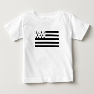 愛国的なブリタニー国旗 ベビーTシャツ