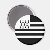 愛国的なブリタニー国旗 マグネット (正面/裏面)