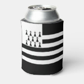 愛国的なブリタニー国旗 缶クーラー (缶裏面)