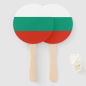 愛国的なブルガリアの国旗 ハンドファン (正面&裏面)