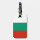 愛国的なブルガリア国旗のスーツケースタグ ラゲッジタグ (裏面縦)
