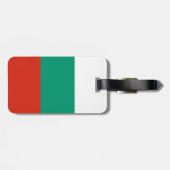 愛国的なブルガリア国旗のスーツケースタグ ラゲッジタグ (裏面横)