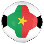 愛国的なブルキナファソの旗 サッカーボール (回転)