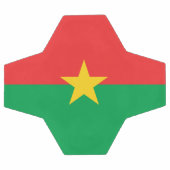 愛国的なブルキナファソの旗 サッカーボール (フラット)