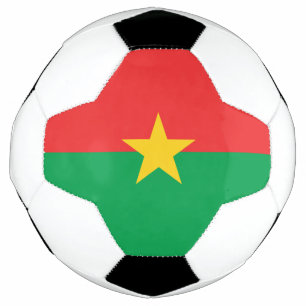 愛国的なブルキナファソの旗 サッカーボール