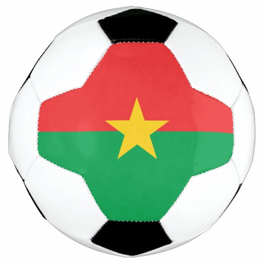 愛国的なブルキナファソの旗 サッカーボール (正面)