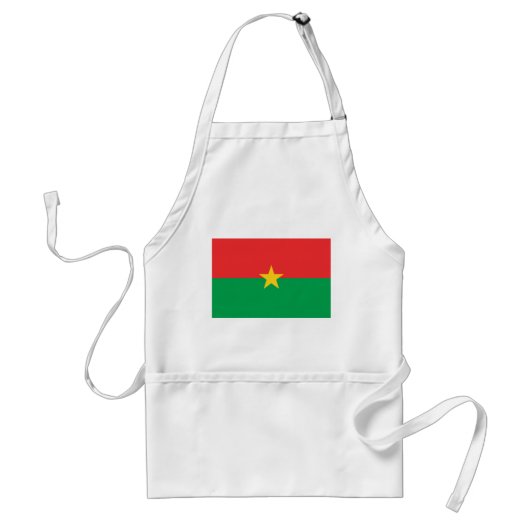 愛国的なブルキナファソの旗 スタンダードエプロン (正面)