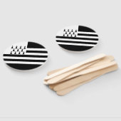 愛国的なブルターニュの旗 ハンドファン (組立なし)