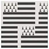 愛国的なブルターニュの旗 ファブリック (クローズアップ)