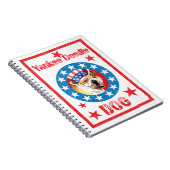 愛国的なブルドッグ ノートブック (右側)