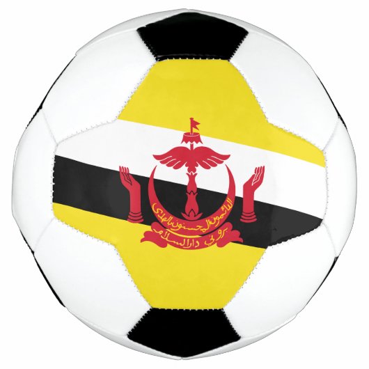 愛国的なブルネイの旗 サッカーボール (正面)