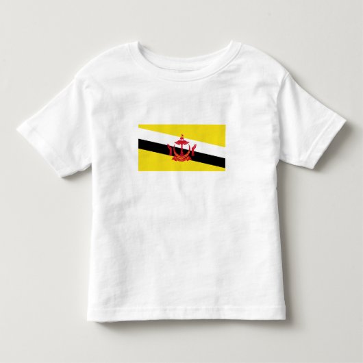 愛国的なブルネイの旗 トドラーTシャツ (正面)