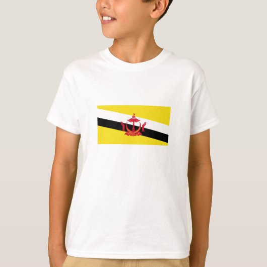 愛国的なブルネイの旗 Tシャツ (正面)