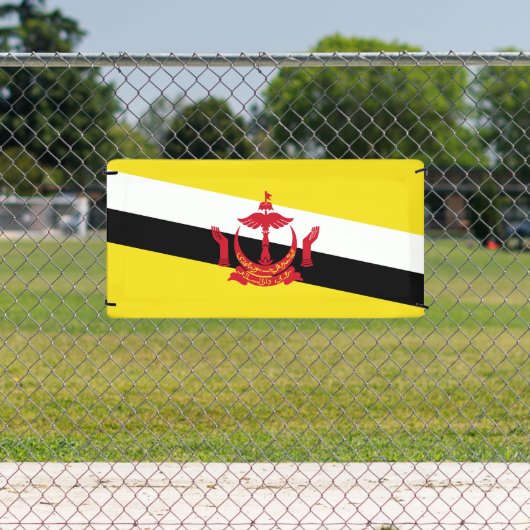 愛国的なブルネイ国旗の旗 横断幕 (インサイチュ)