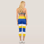 愛国的なブルヤティア国旗 カプリレギンス (裏面)