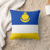 愛国的なブルヤティア国旗 クッション (ブランケット)