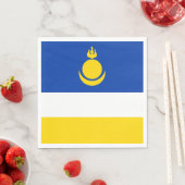 愛国的なブルヤティア国旗 スタンダードランチョンナプキン (インサイチュ)