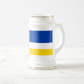 愛国的なブルヤティア国旗 ビールジョッキ (正面右)