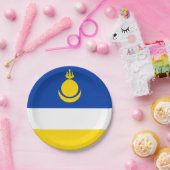 愛国的なブルヤティア国旗 ペーパープレート (パーティー)