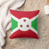 愛国的なブルンジの国旗 クッション (ブランケット)