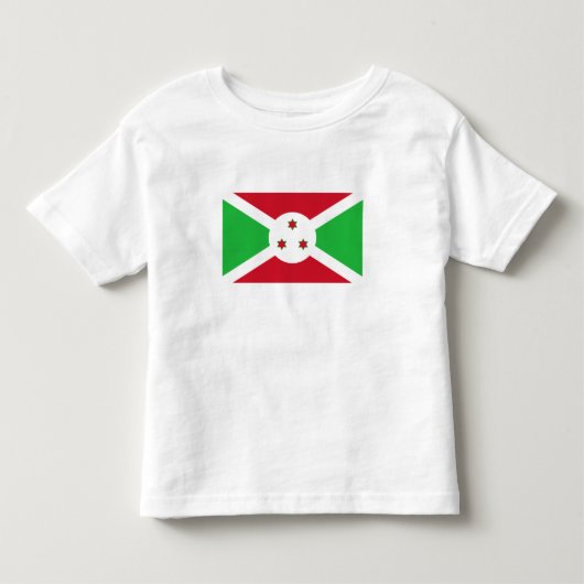 愛国的なブルンジの旗 トドラーTシャツ (正面)