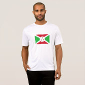 愛国的なブルンジの旗 Tシャツ (正面フル)