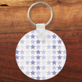 愛国的なブルーグラデーションスターズキーチェーン キーホルダー (正面)