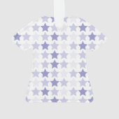愛国的なブルーグラデーションスター オーナメント (裏面)