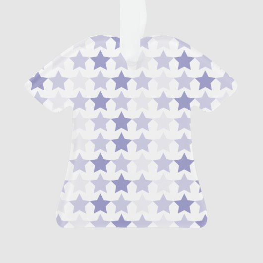 愛国的なブルーグラデーションスター オーナメント (正面)