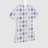 愛国的なブルーグラデーションスター オーナメント (正面)