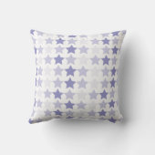 愛国的なブルーグラデーションスター クッション (裏面)