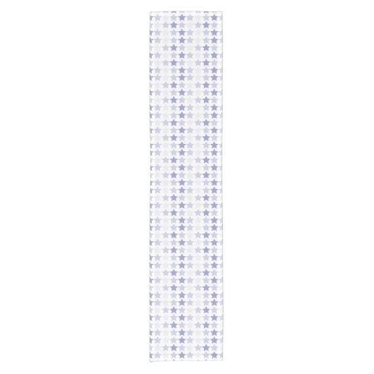 愛国的なブルーグラデーションスター ショートテーブルランナー (正面)