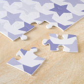 愛国的なブルーグラデーションスター ジグソーパズル (側面)